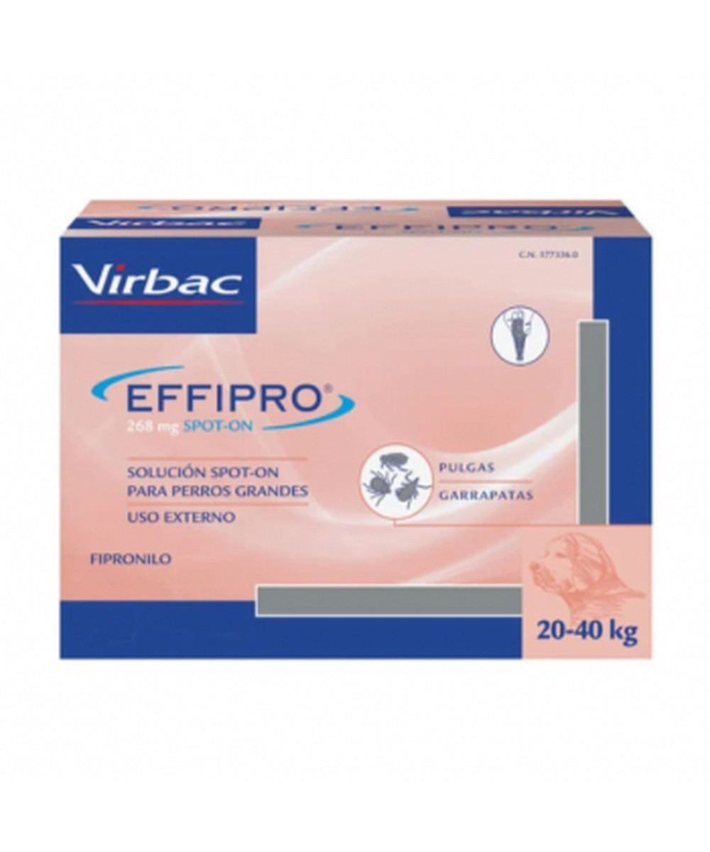 EFFIPRO 268 MG SPOT ON PERRO 20-40KG 24 PIP