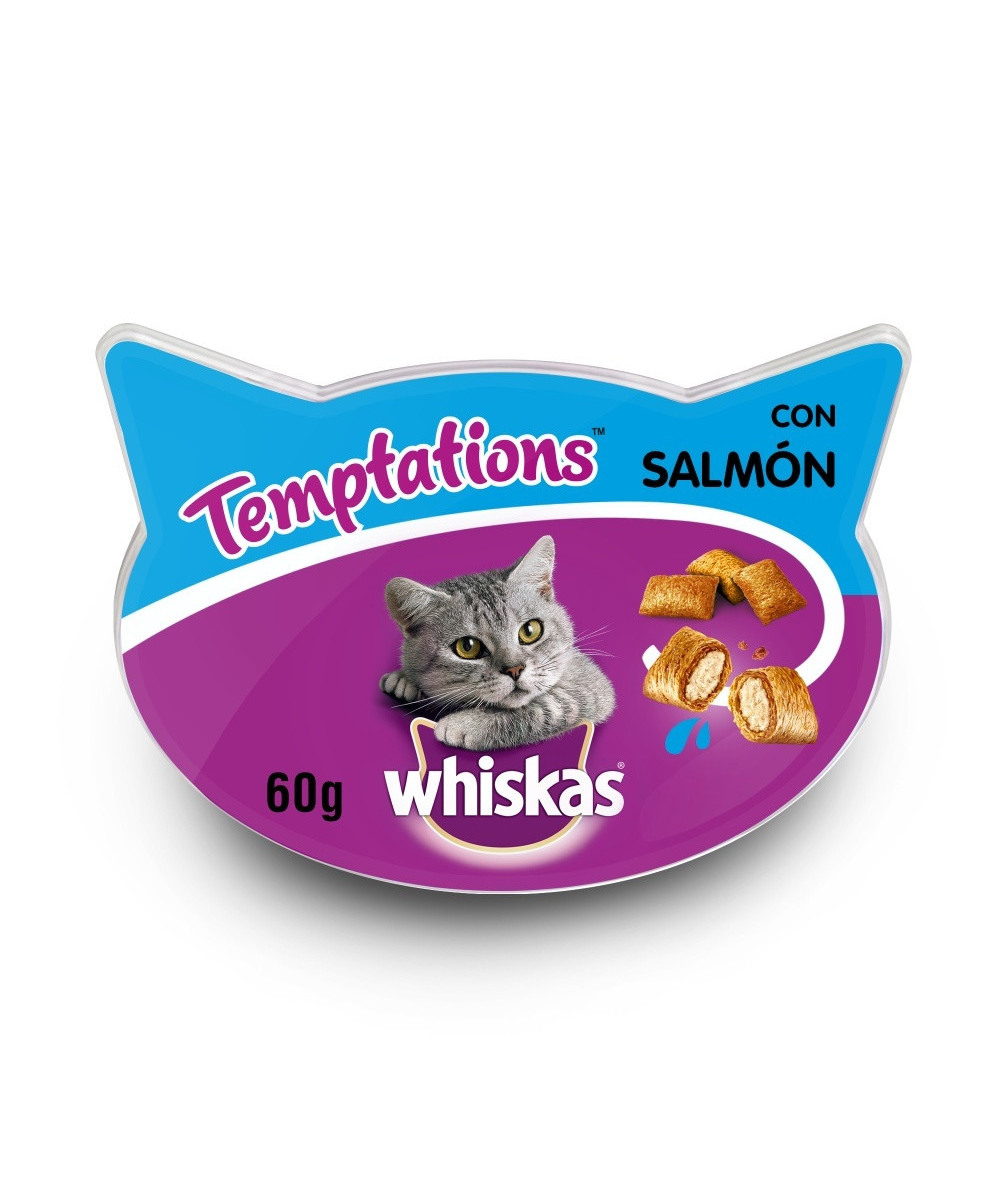 WHISKAS TEMPTATIONS SALMON 8x60 GR