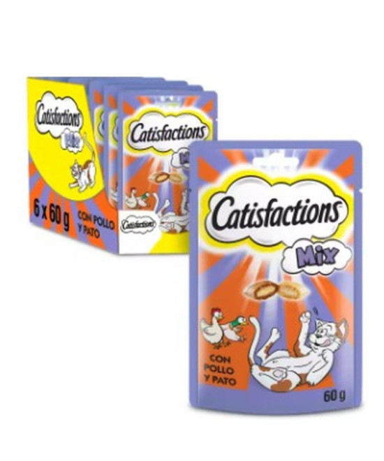 CATISFACTIONS MIX POLLO&PATO 6x60 GR