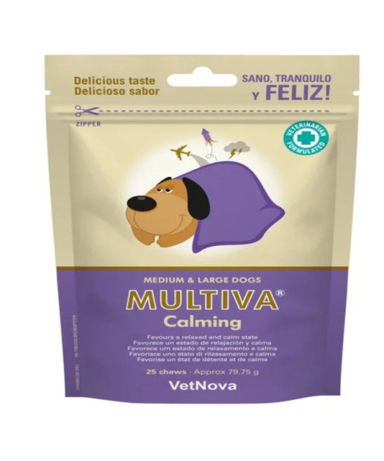 MULTIVA CALMING PERRO MEDIUM & LARGE 25 CHEWS