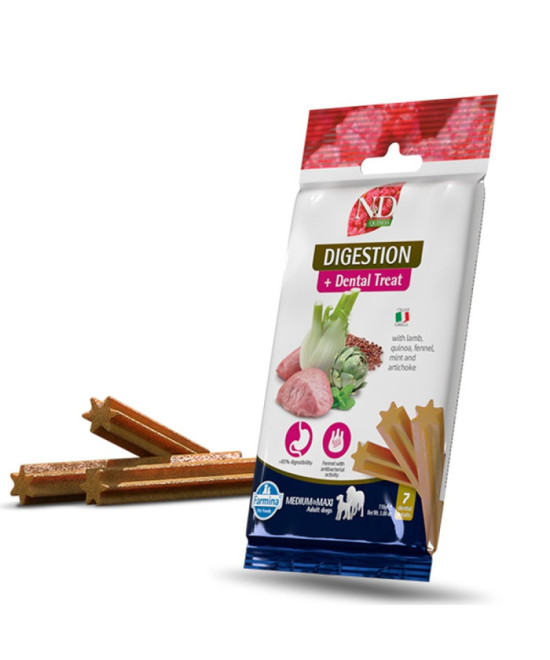 FARMINA TREAT ND QUINOA PERRO DIGESTION ADULT MED/MAX 110GR