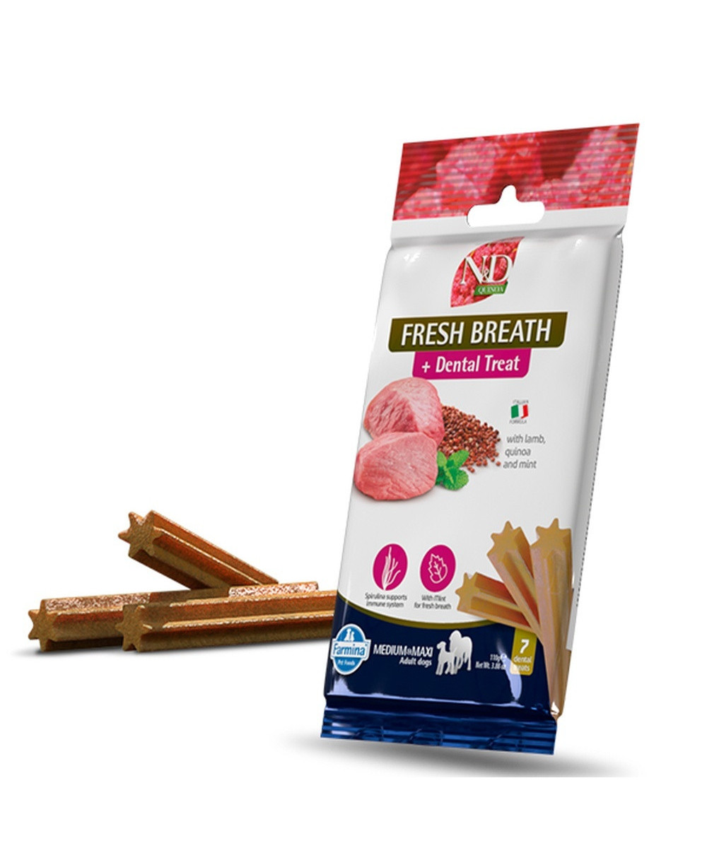 FARMINA TREAT ND QUINOA PERRO FRESH BREATHE AD MED/MAX 110GR
