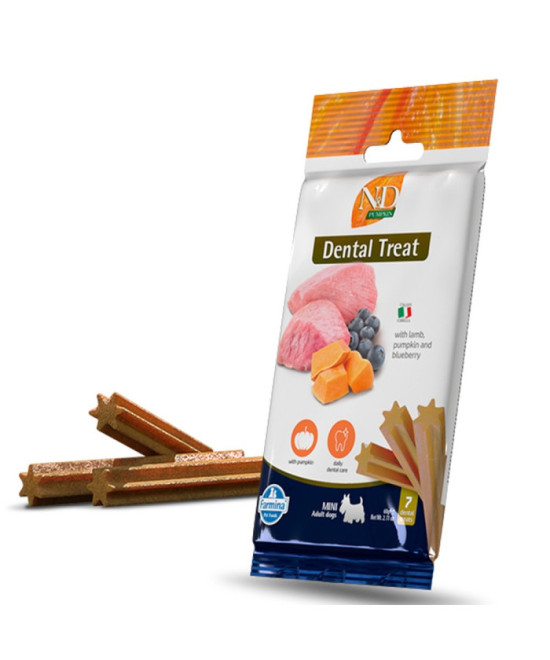 FARMINA TREAT ND PUMPKIN PERRO CORDERO ADULT MINI 60GR