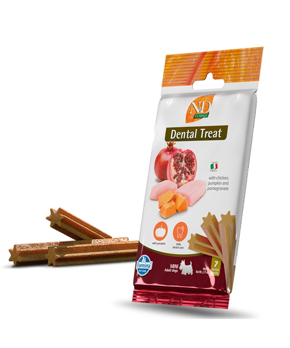 FARMINA TREAT ND PUMPKIN PERRO POLLO ADULT MINI 60GR