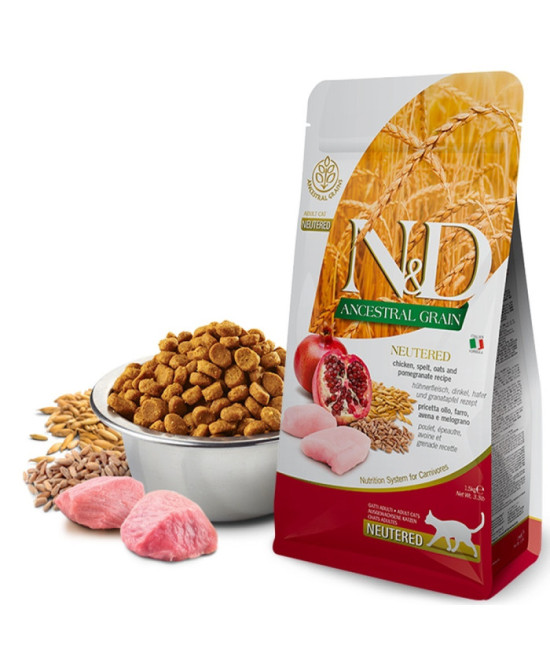 FARMINA ND GATO ANCESTRAL NEUTERED POLLO 5KG