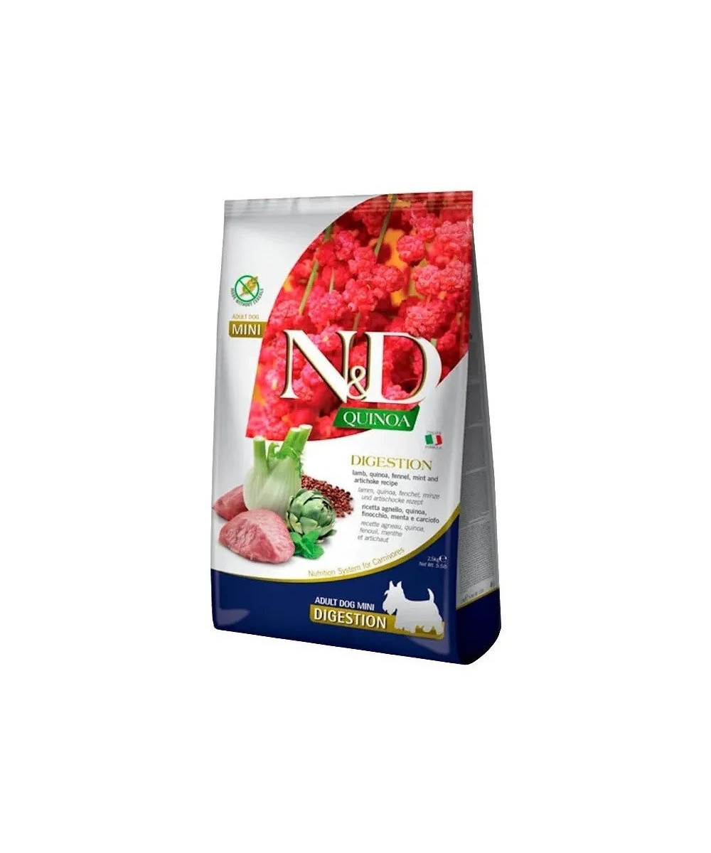 FARMINA ND PERRO QUINOA DIGESTION CORDERO MINI 800GR