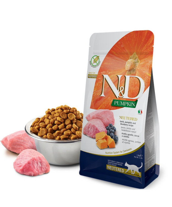 FARMINA ND GATO PUMPKIN NEUTERED CORDERO ARANDANO 1