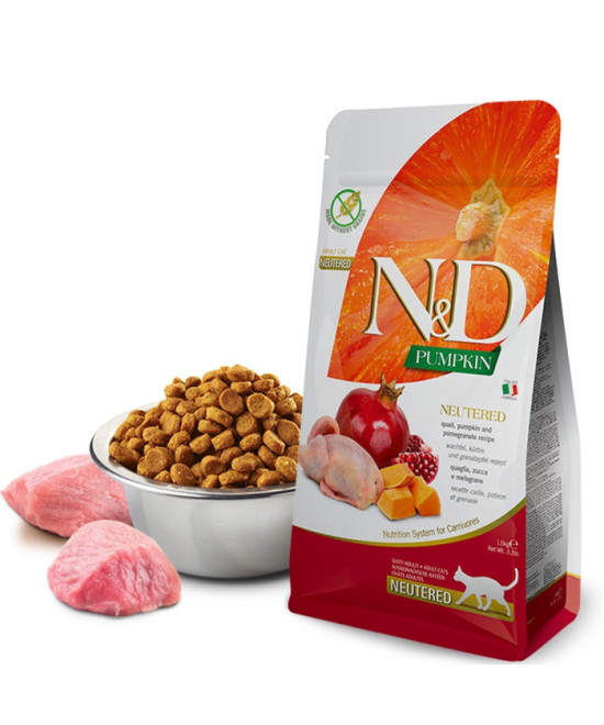 FARMINA ND GATO PUMPKIN NEUTERED CODORNIZ 1