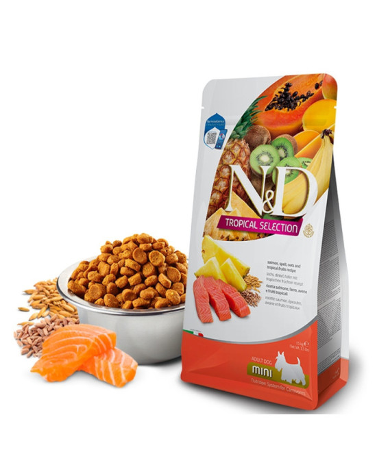 FARMINA ND PERRO TROPICAL SELECTION MINI SALMON 1