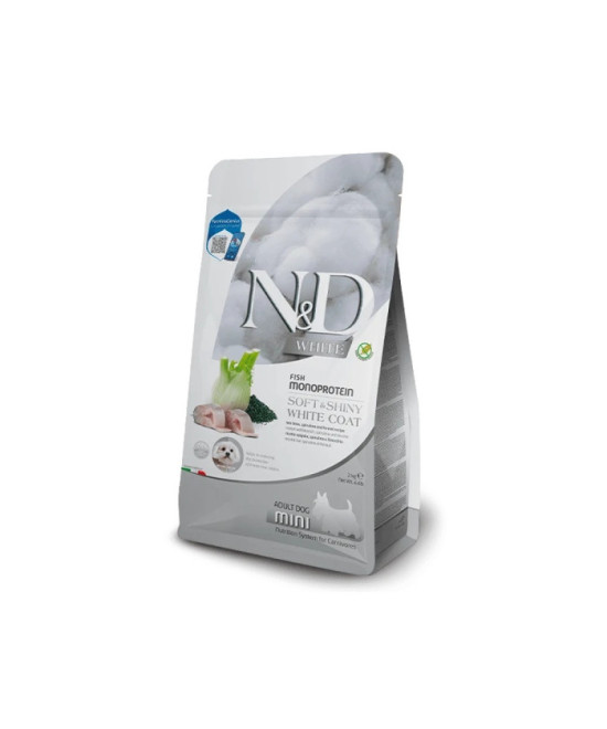 FARMINA ND WHITE PERRO LUBINA SPIRULINA MINI 2KG