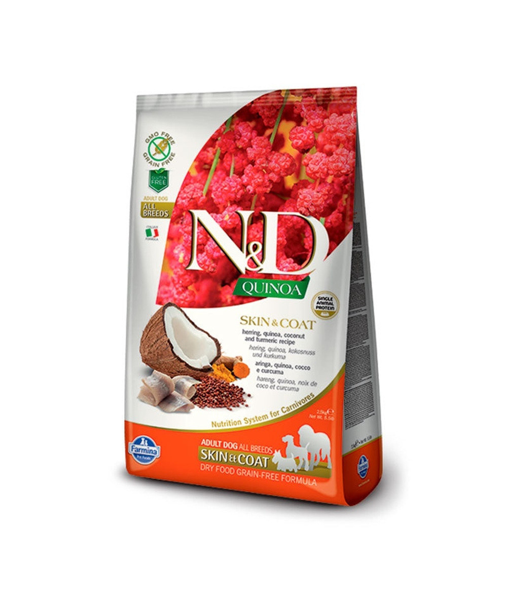 FARMINA ND PERRO QUINOA SKIN COAT ARENQUE 2