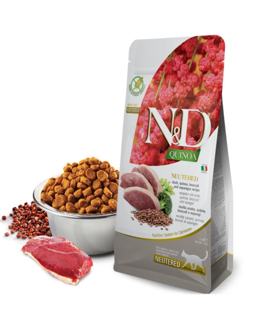 FARMINA ND GATO QUINOA NEUTERED PATO 5KG
