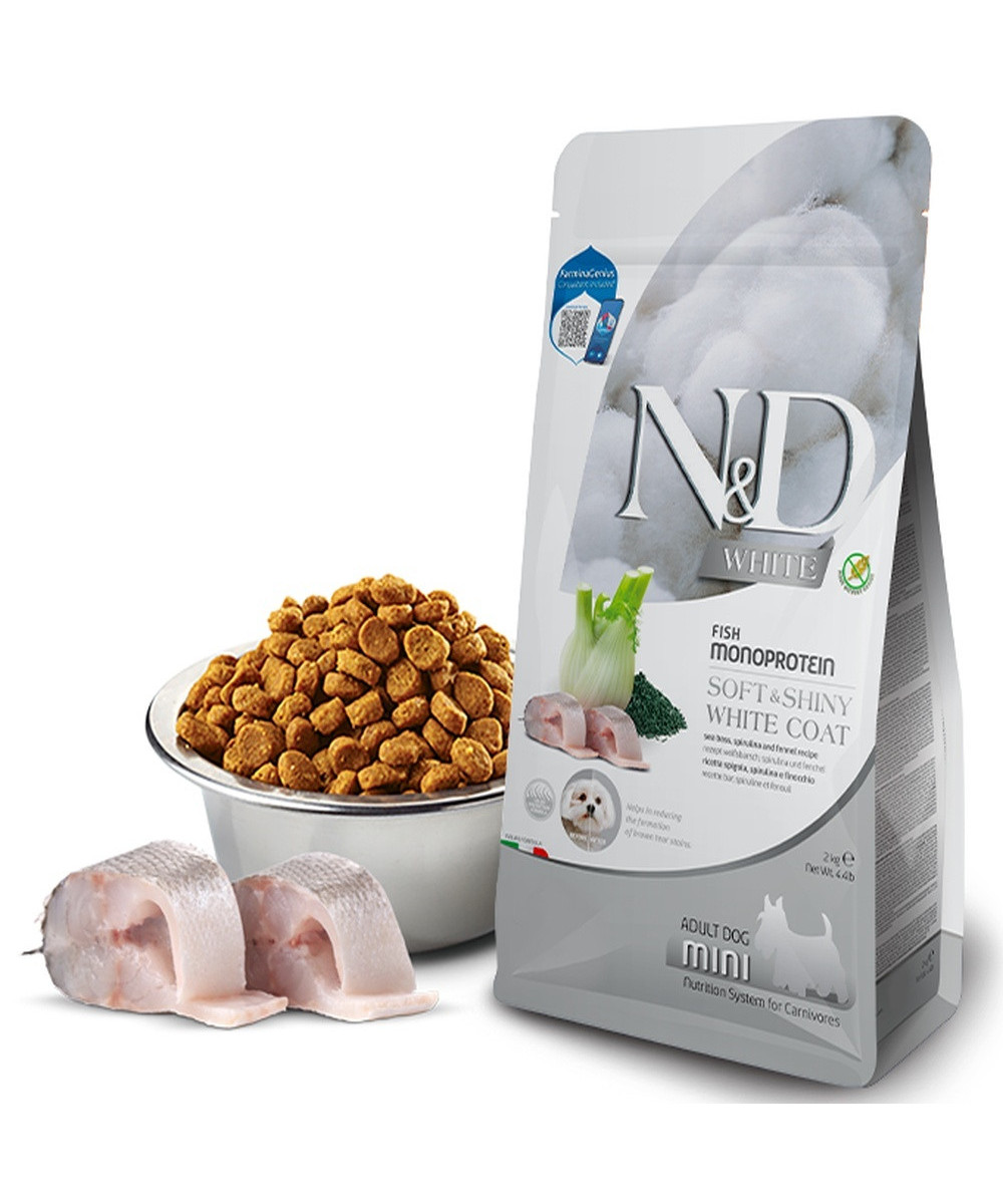 FARMINA ND WHITE PERRO LUBINA SPIRULINA MINI 5KG