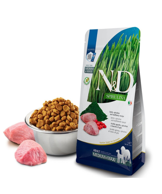 FARMINA ND PERRO SPIRULINA MED/MAX CORDERO 7KG