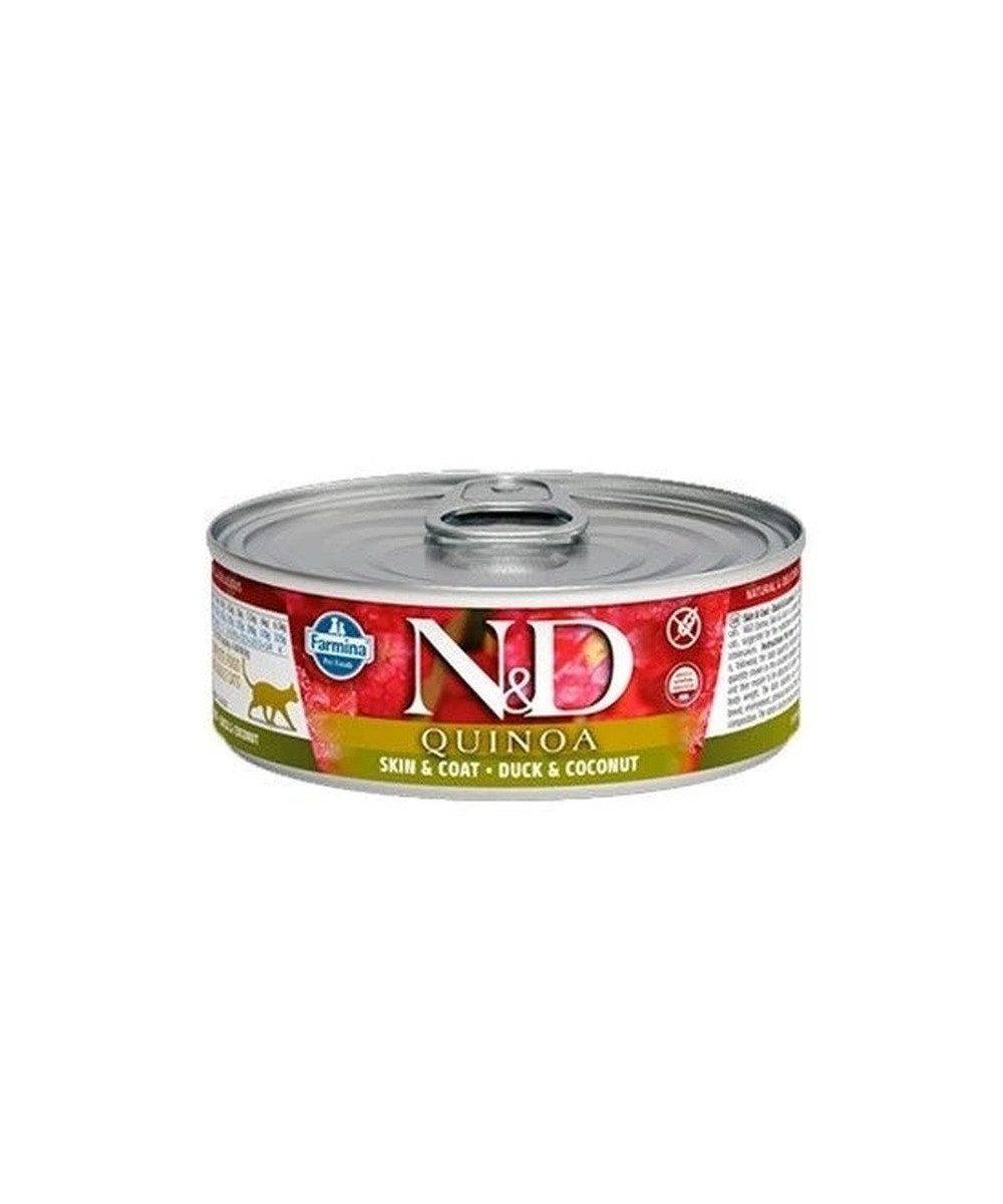 FARMINA ND GATO QUINOA SKIN COAT PATO 80GR