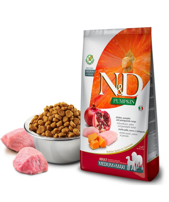 FARMINA ND PERRO PUMPKIN MEDIUM MAXI POLLO 12KG