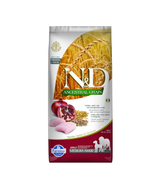 FARMINA ND PERRO ANCESTRAL MEDIUM MAXI POLLO 12+3KG