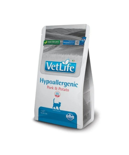 FARMINA VET LIFE NAT GATO HYPO CERDO PATATA ADULT 400GR