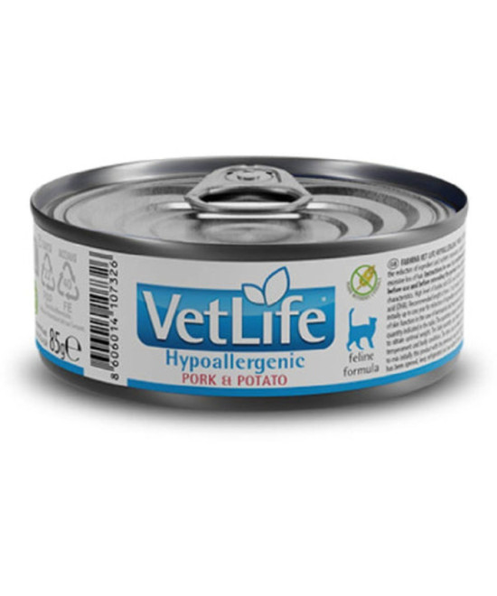 FARMINA VET LIFE GATO HYPOALLERGENIC CERDO 85GR