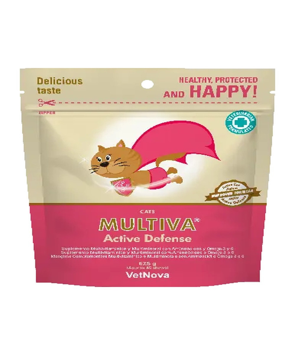 MULTIVA ACTIVE DEFENSE GATOS 45 CHEWS