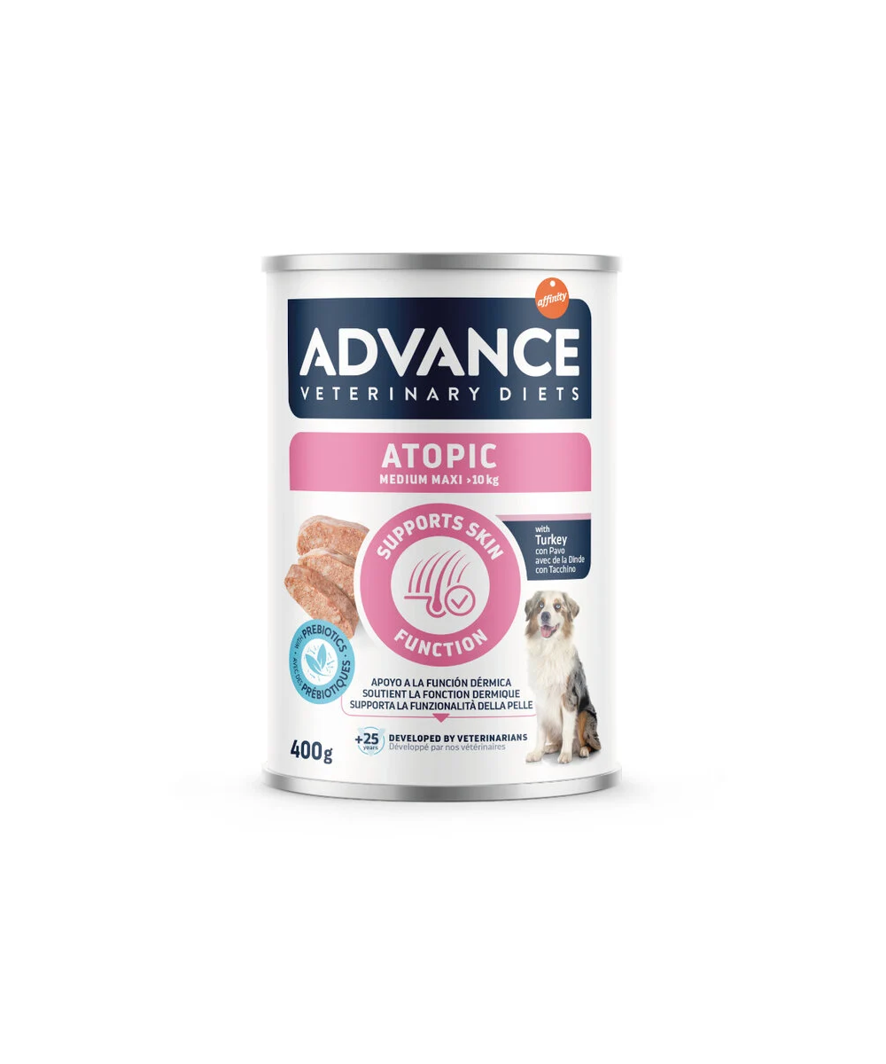 ADVANCE VETERINARY DIETS ATOPIC MED/MAX COMIDA HUMEDA PERROS 400G