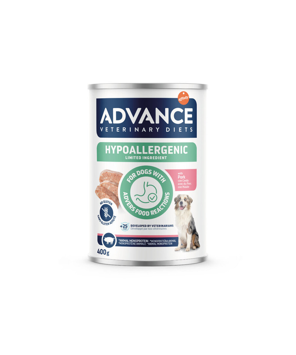ADVANCE VETERINARY DIETS HYPOALLERGENIC PORK COMIDA HUMEDA PERROS 400G