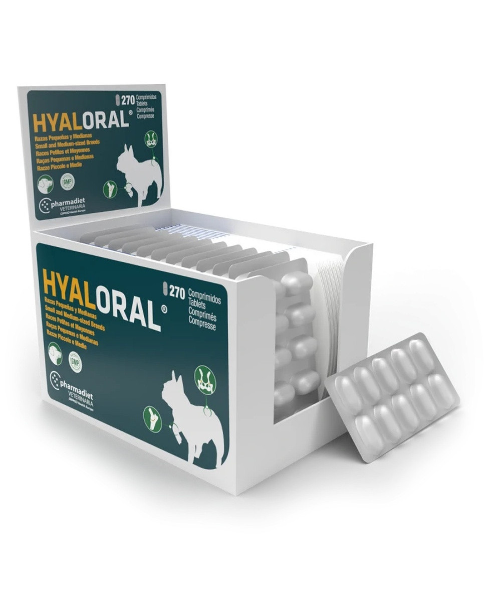 HYALORAL RAZAS PEQ Y MED 270 COMPRIMIDOS