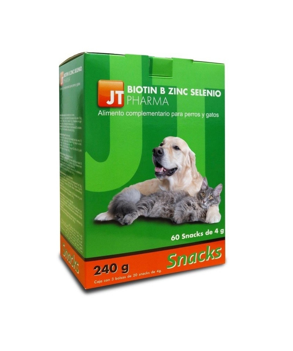 JT-BIOTIN B ZINC SELENIO 60 SNACKS x 4 GR