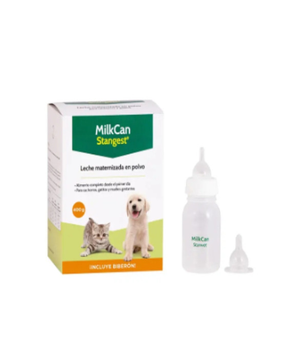 LECHE EN POLVO MILKCAN 400 GR + BIBERON