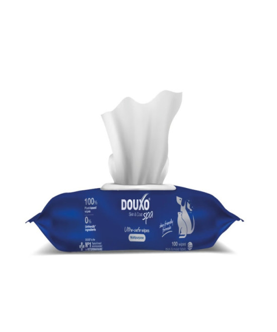 DOUXO SPA 100 TOALLITAS MULTIUSOS PERRO Y GATO