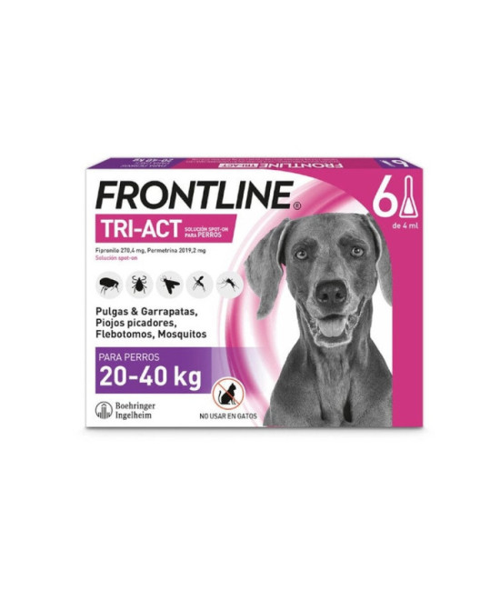 FRONTLINE TRI-ACT 20-40 KG 6 PIPETAS