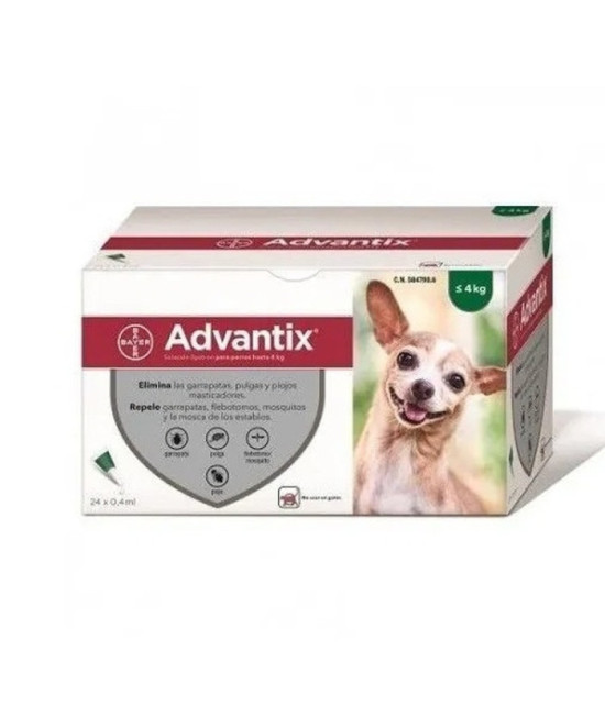 ADVANTIX 24 x 0.4 (HASTA 4 KG)