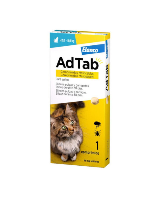 ADTAB 48 MG 1 COMP MASTICABLE GATOS 2-8 KG