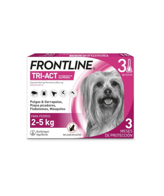 FRONTLINE TRI-ACT 2-5 KG 3 PIPETAS