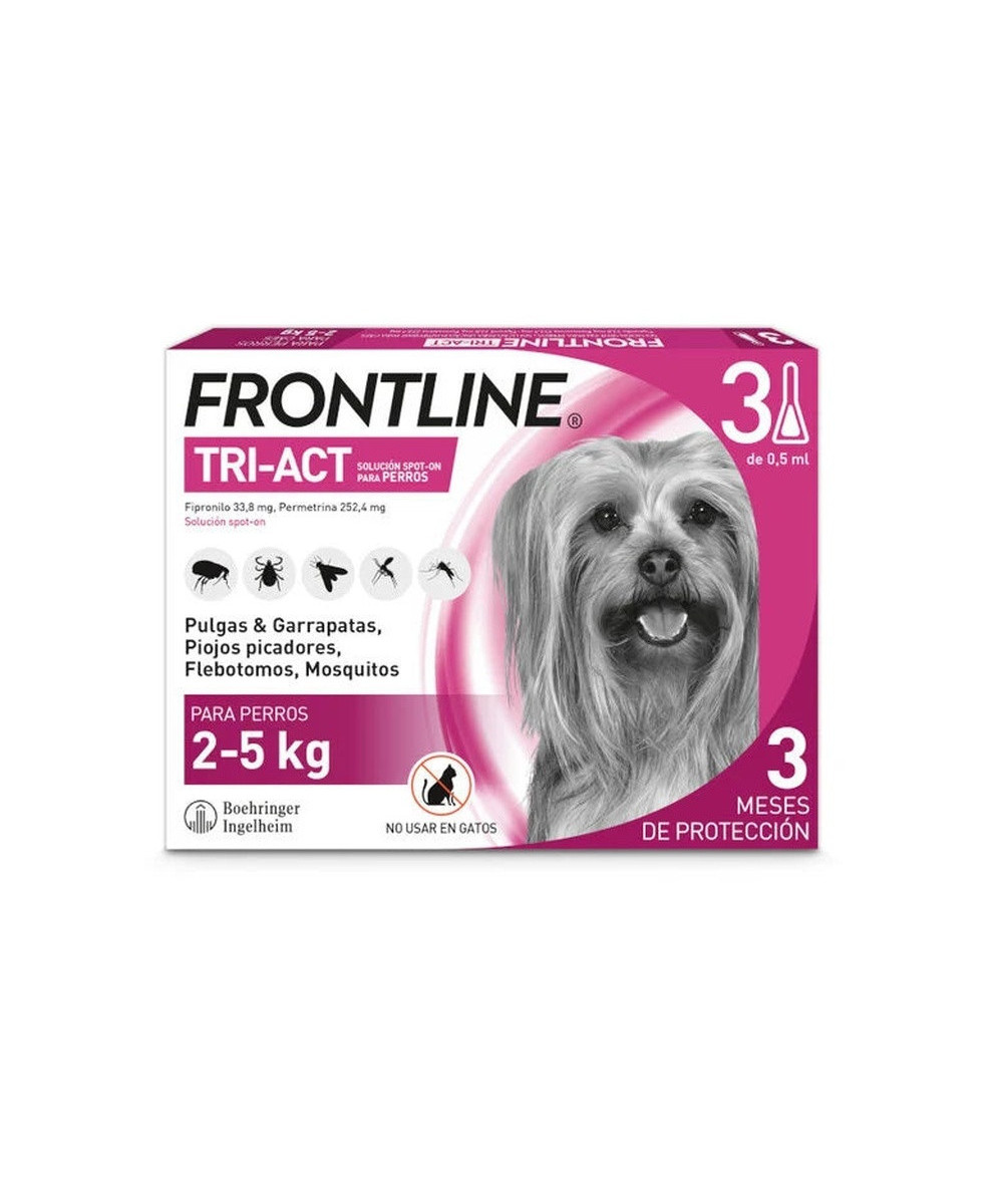 FRONTLINE TRI-ACT 2-5 KG 3 PIPETAS