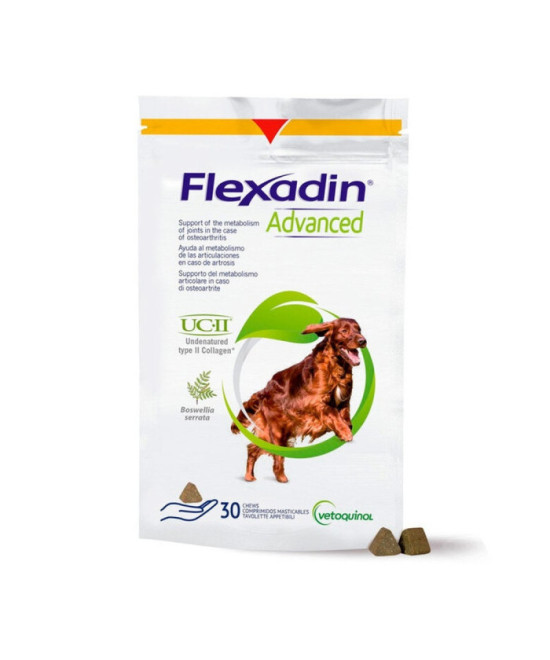 FLEXADIN ADVANCE UCII 30 COMPRIMIDOS MASTICABLES