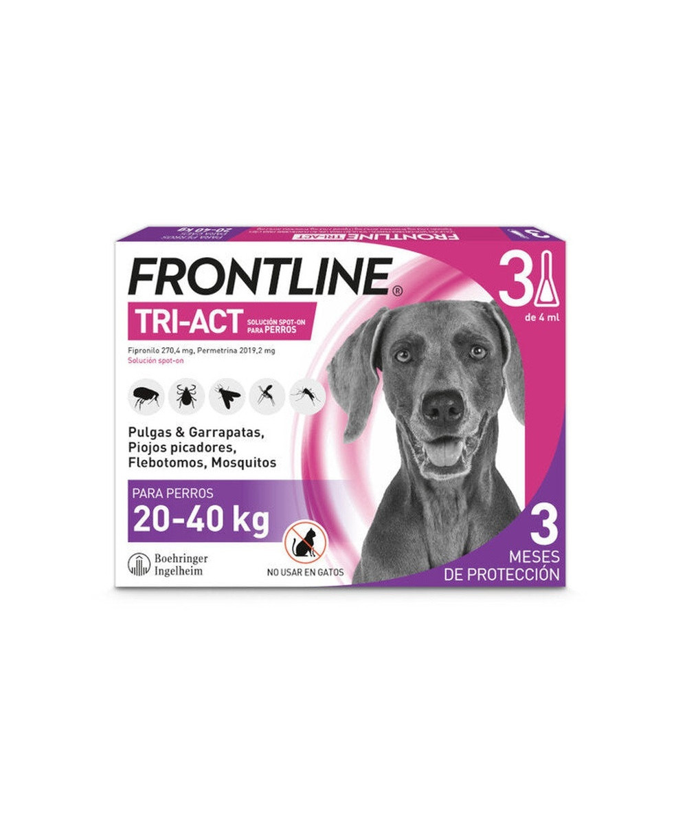 FRONTLINE TRI-ACT 20-40 KG 3 PIPETAS