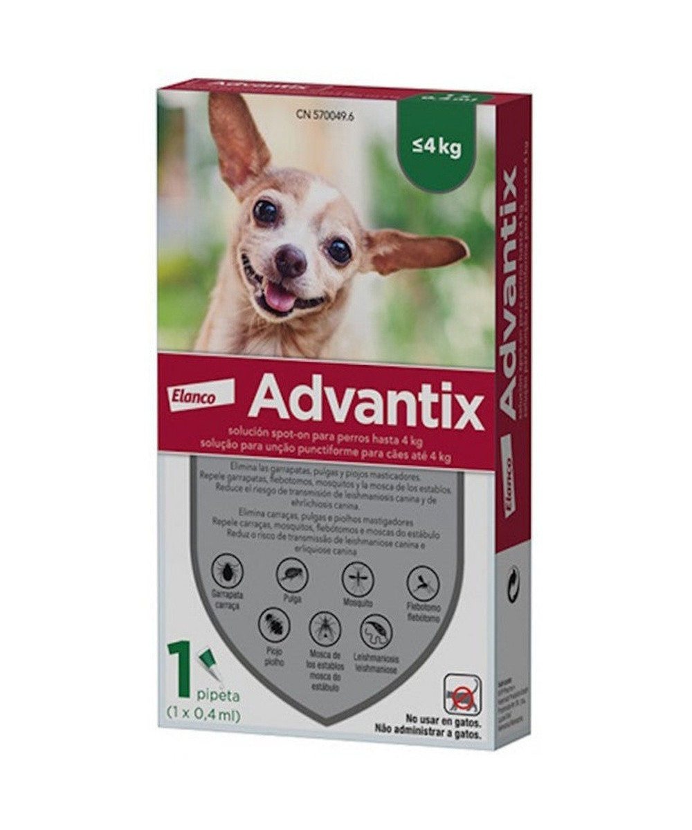 ADVANTIX 1 PIP x 0.4 ML (HASTA 4 KG)