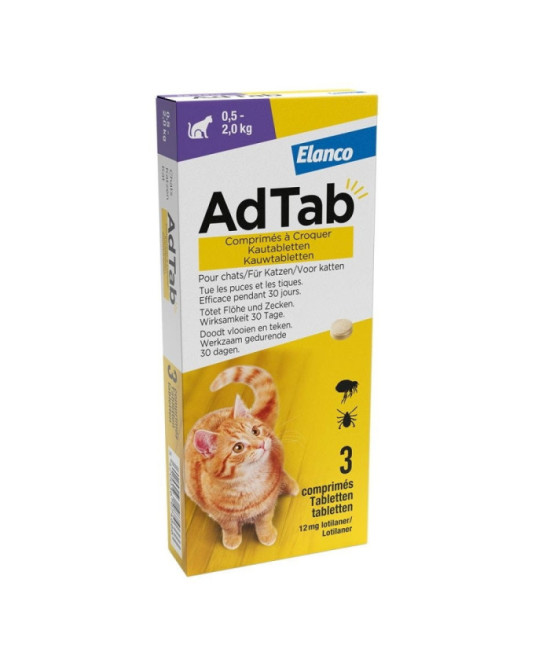 ADTAB 12 MG 3 COMP MASTICABLE GATOS 0