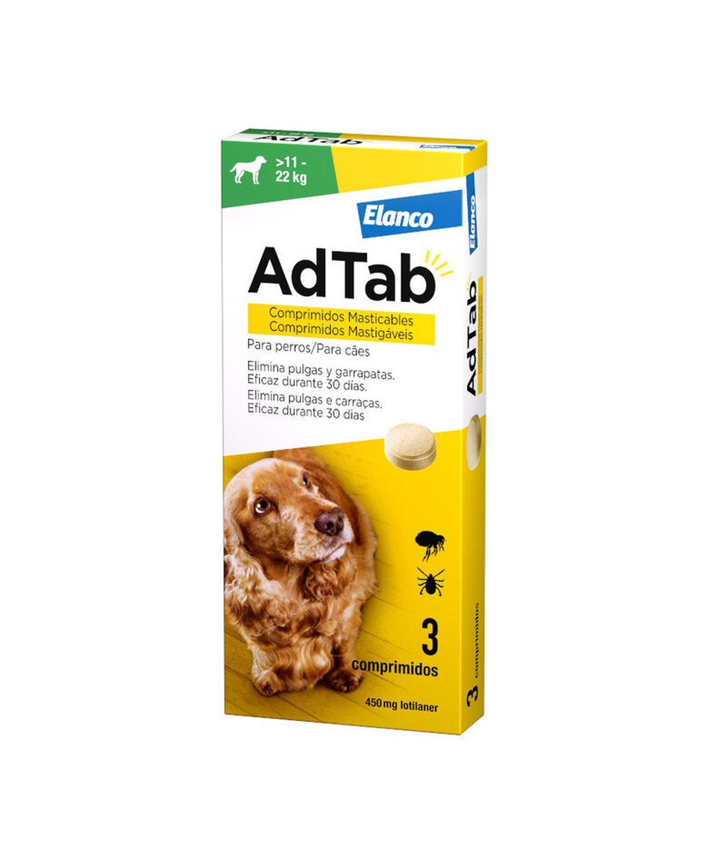 ADTAB 450 MG 3 COMP MASTICABLE PERROS 11-22 KG