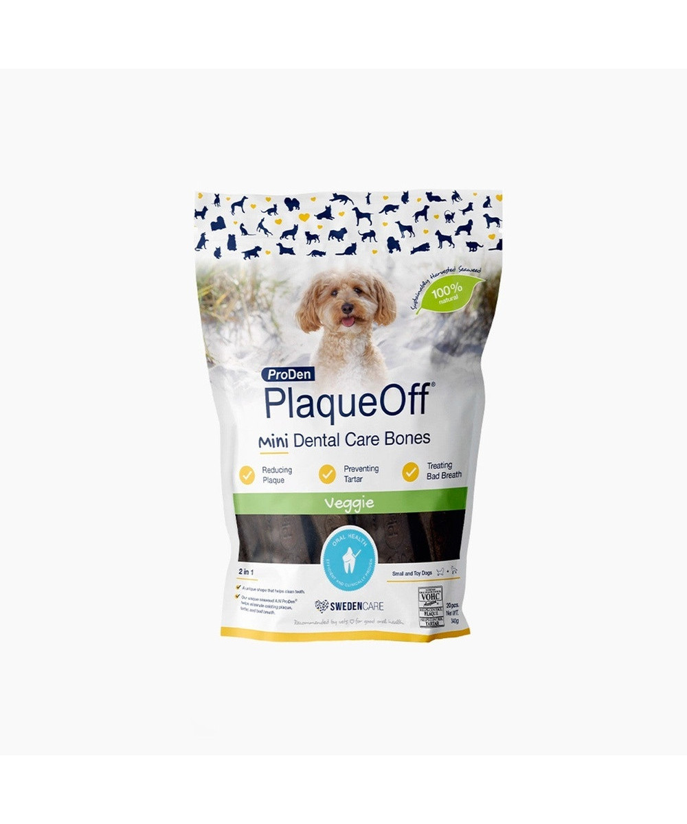 PLAQUE OFF MINI BONES VEGGIE 340 GR