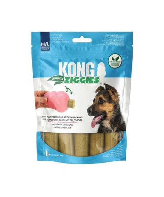 KONG ZIGGIES ENHANCED PUPPY M/L 227GR
