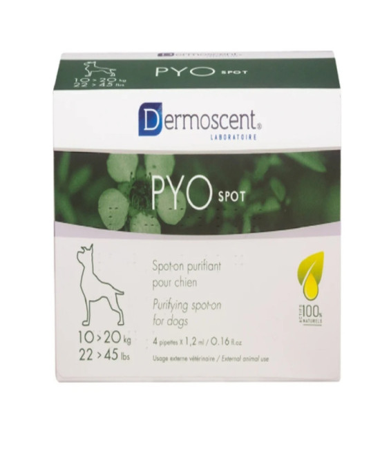DERMOSCENT PYOSPOT PERRO 10-20 KG 4 PIP