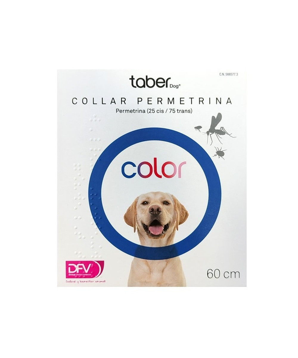 TABERDOG COLLAR PERMETRINA AZUL 60 CM