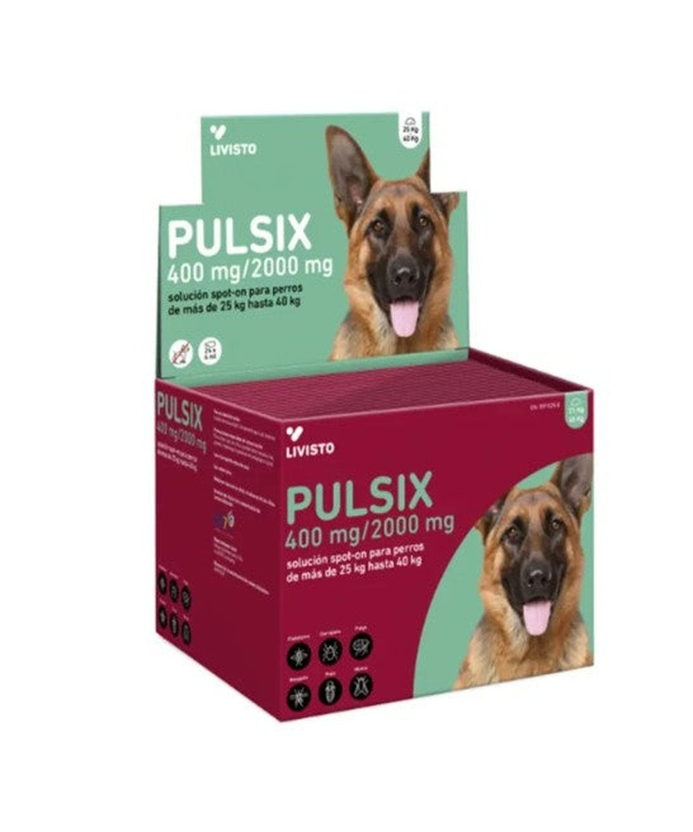 PULSIX 400/2000 MG PERROS 25-40 KG 24 PIPETAS
