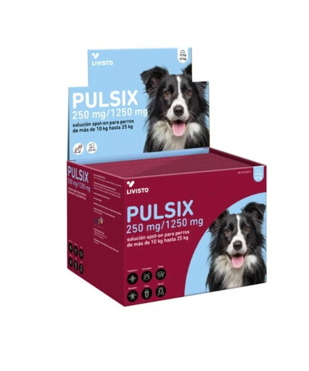 PULSIX 250/1250 MG PERROS 10-25 KG 24 PIPETAS