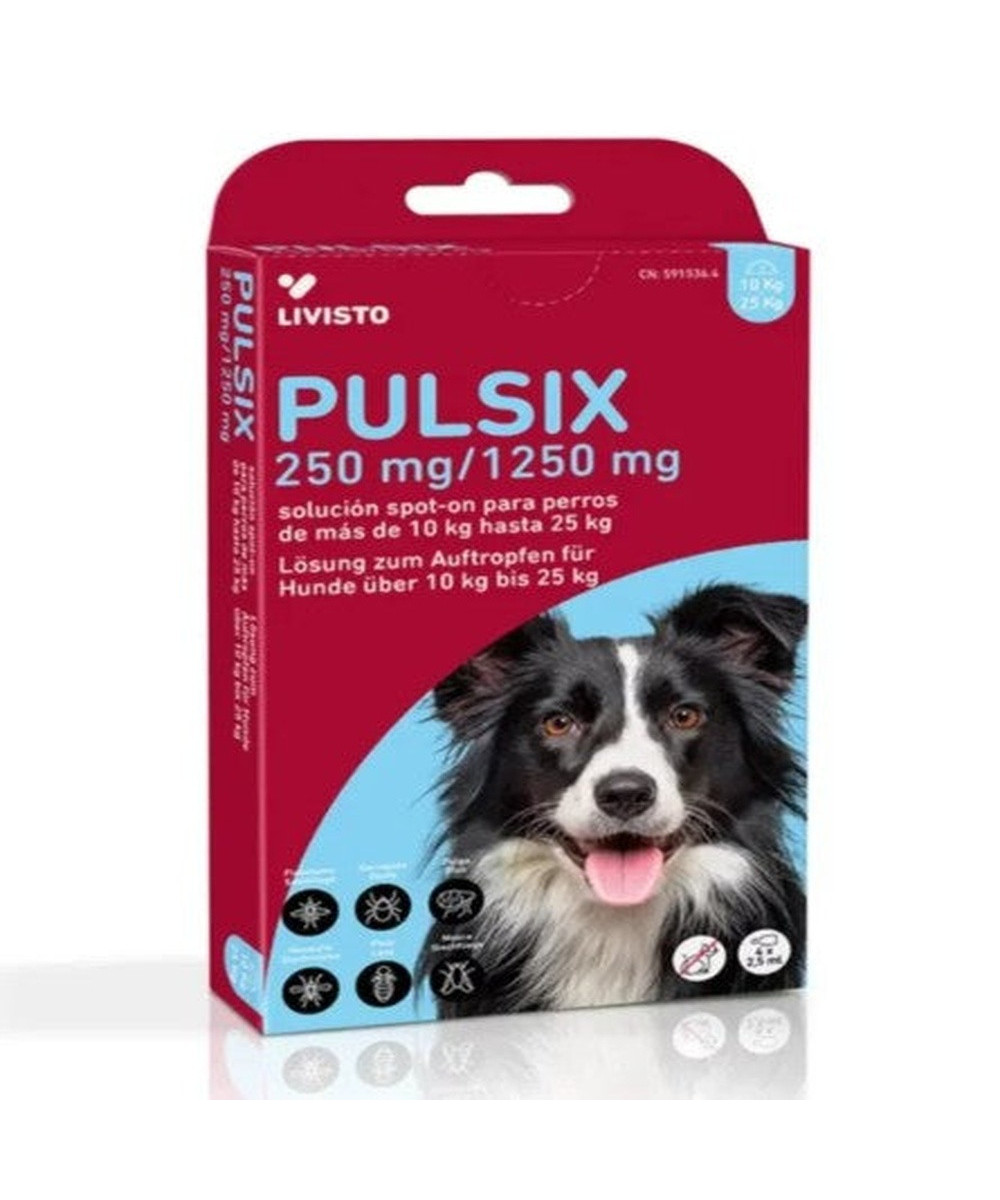 PULSIX 250/1250 MG PERROS 10-25 KG 4 PIPETAS