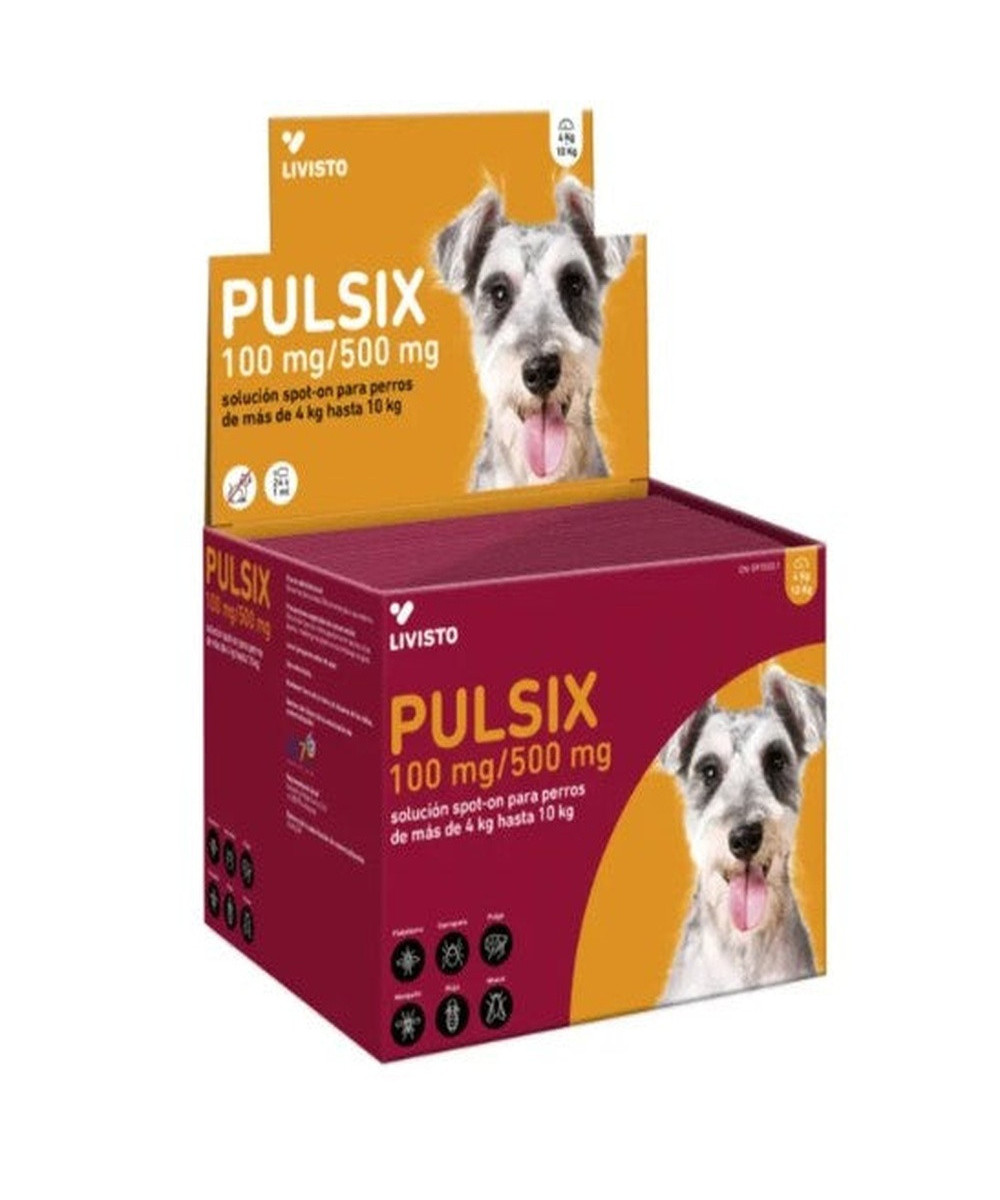 PULSIX 100/500 MG PERROS 4-10 KG 24 PIPETAS