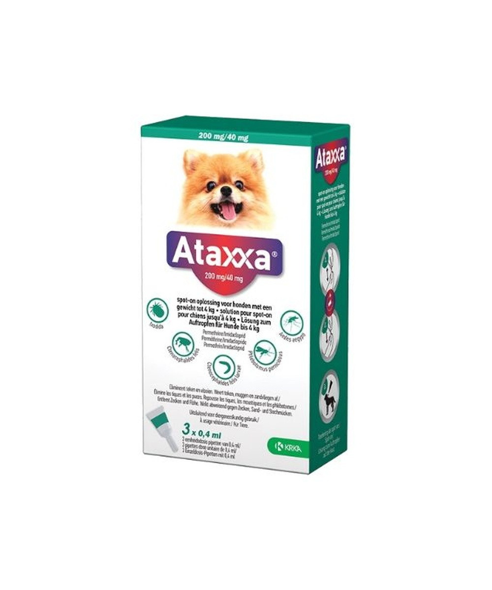 ATAXXA 200/40 MG PERRO HS 4 KG 3 PIP