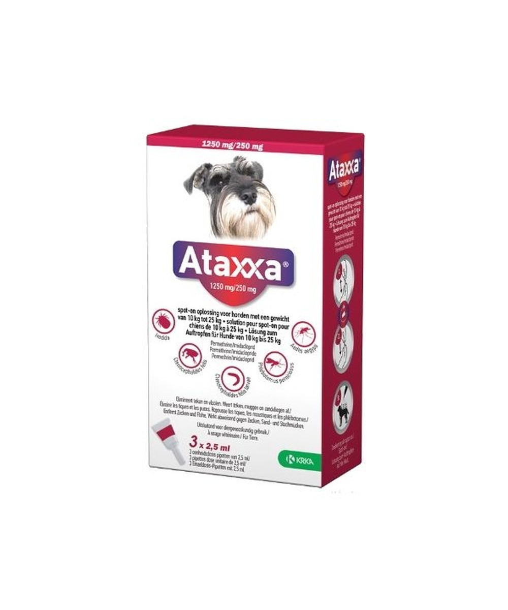 ATAXXA 1250/250 MG PERRO 10-25 KG 3 PIP